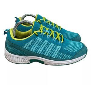 Women’s Size 9 Wide Orthofeet Biofit 986 Turquoise Coral Comfort Shoes